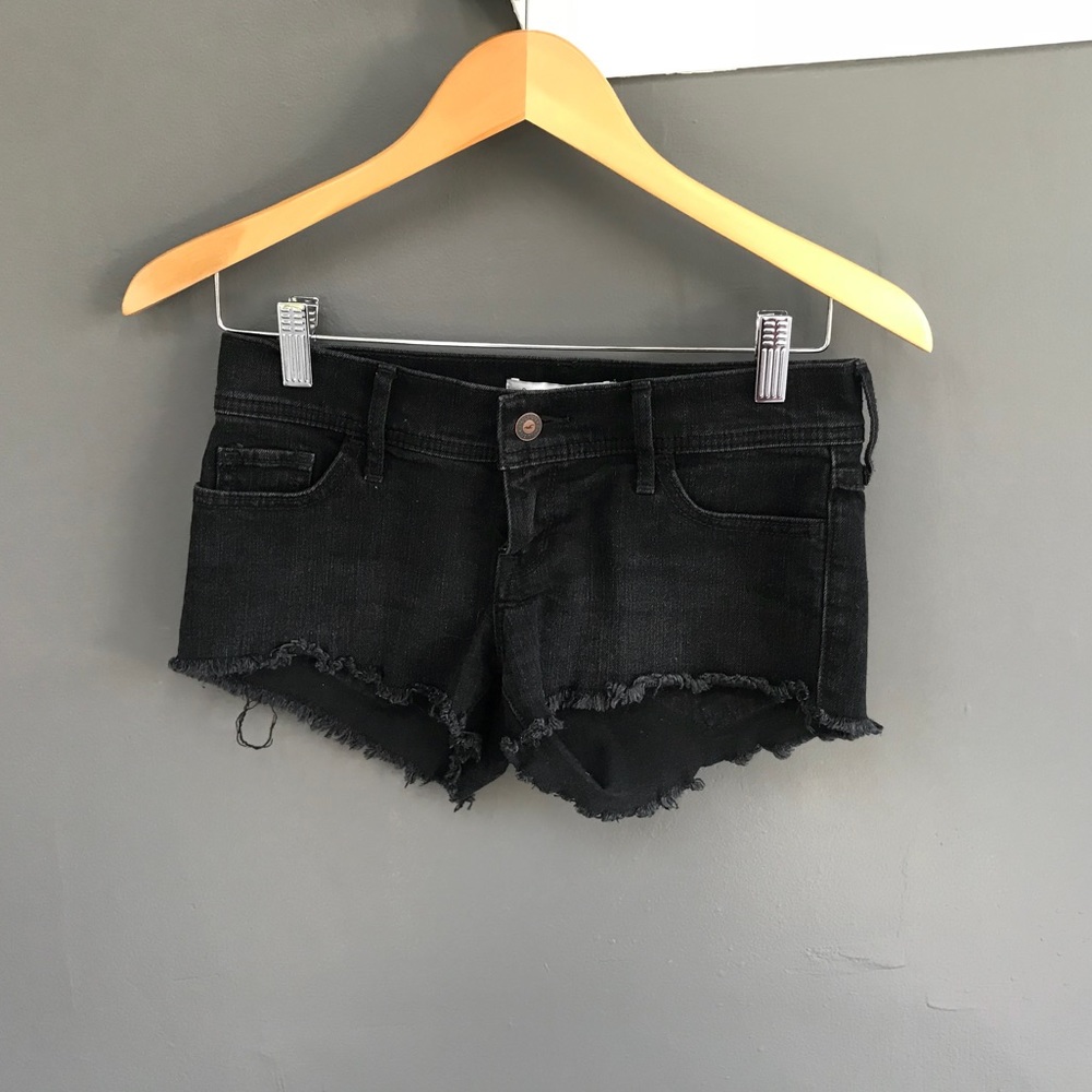 Black Denim Shorts